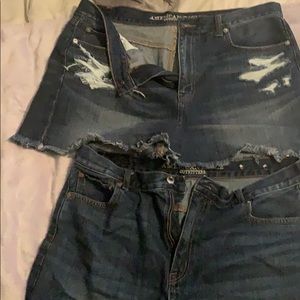 American Eagle High-Waisted Mom Denim Shorts